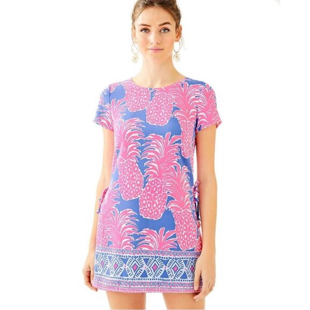 Lilly Pulitzer Blanca Romper Shorts Blue Haven Pink size 00
